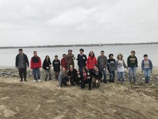 EPHS Environmental Club Clean up at Crescent Beach in Riverside